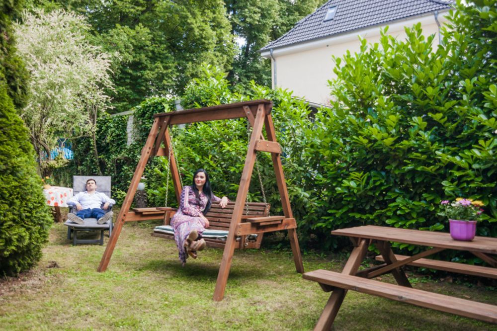 Hotel Pension Wiesenau Salzhausen エクステリア 写真